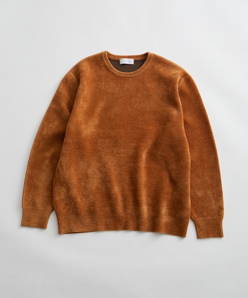 ADAM ET ROPE'（アダムエロペ） セーター ニット モールヤーン クルー