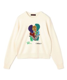 セーター ニット CABaN コットンカシミヤ Elephantエンブロイダリークルーネックプルオーバー メンズ｜ZOZOTOWN Yahoo!店