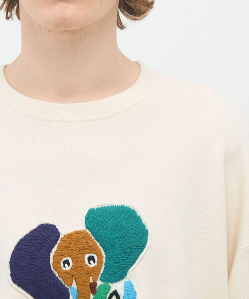 CABaN セーター ニット コットンカシミヤ Elephantエンブロイ