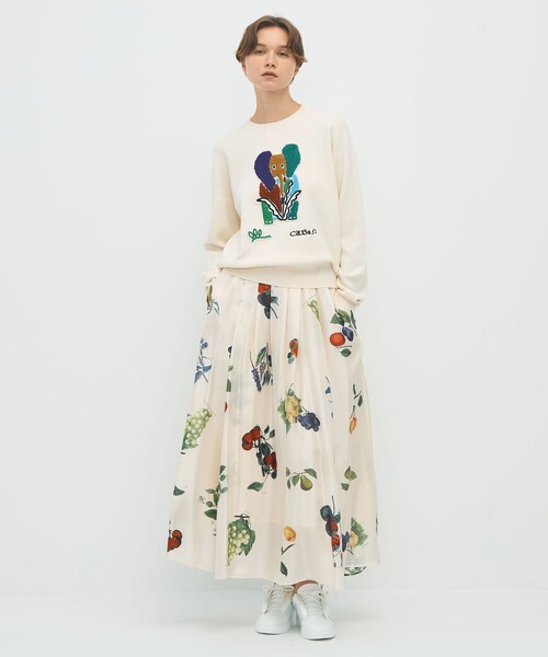 CABaN セーター ニット コットンカシミヤ Elephantエンブロイ