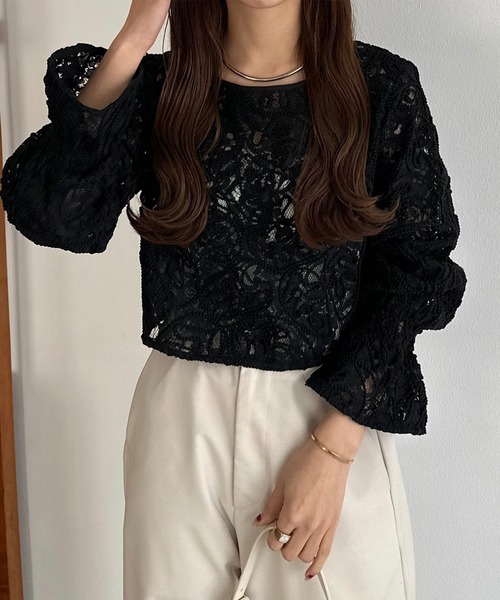 レディース SALE❕ chloe シアーレース ブラウス
