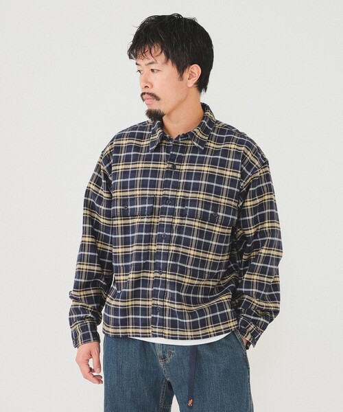 BEAMS BOY レッドチェックオーバーサイズシャツ BEAMS BOY レッドチェックオーバーサイズシャツ BEAMS BOY