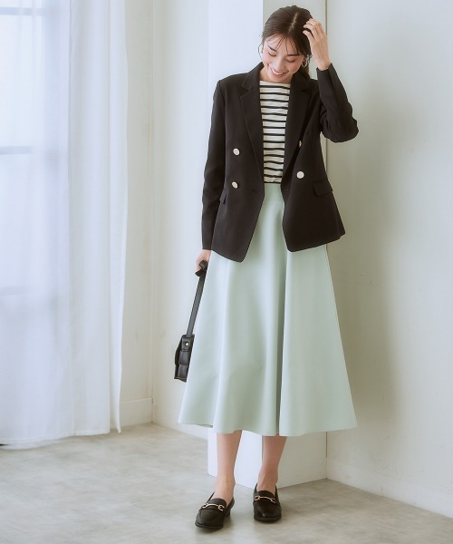 7days Life Styling スカート ダブルクロス6枚ハギフレアスカート