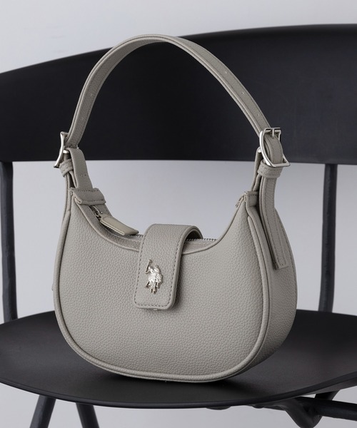 【極美品】　US POLO ASSN ショルダーバッグ　レザー　ブラック U.S. POLO ASSN. ショルダーバッグ バッグ 「U.S. ASSN.」「別注