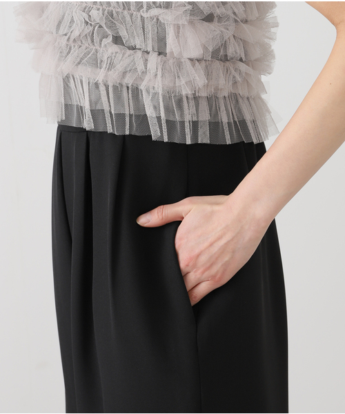 チュールベストオールインワン ANDRESD パンツドレス tulle vest all in one dress / チュール