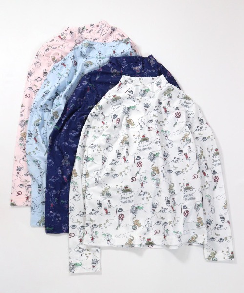 Picone CLUB（ピッコーネクラブ） tシャツ 総イラストUV冷感プル