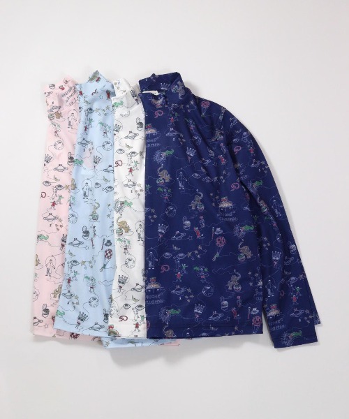 Picone CLUB（ピッコーネクラブ） tシャツ 総イラストUV冷感プル