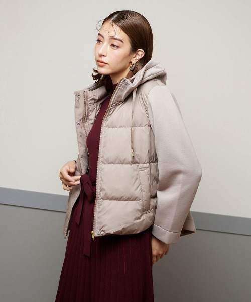 「ketty」 ダウンジャケット M ベージュ レディース_画像2