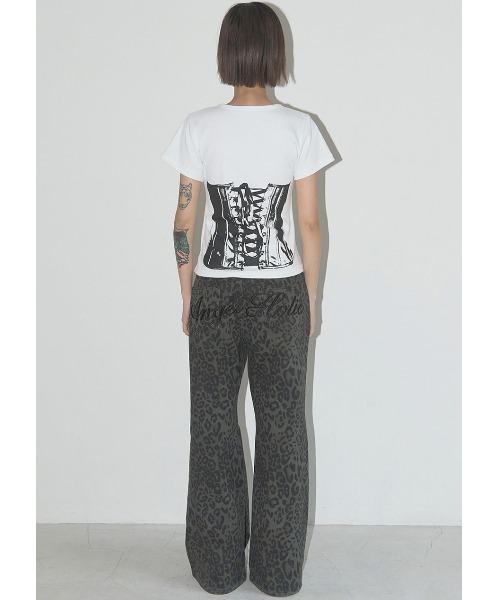 tシャツ A'GEM/9 × .kom 「 FANCY CLUB/ファンシークラブ」 BACK CORSET TEE/バックコルセット半袖Tシャツ レ FANCY CLUB tシャツ A'GEM/9 × .kom 「 CLUB/ファンシークラブ