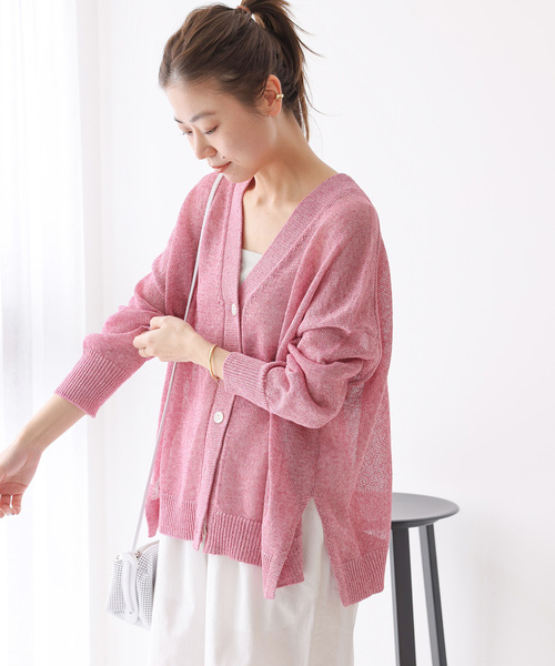 JOURNAL STANDARD relume カーディガン 「追加」PEリネンルーズV