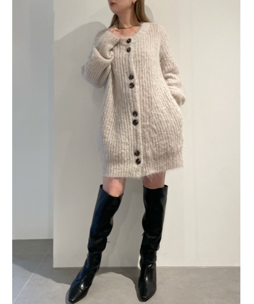 STONE  スナイデルニット　カーディガン SNIDEL（スナイデル） ニットカーディガン FREE アイボリー レディース