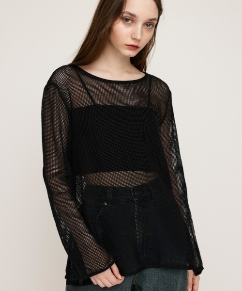 SLY（スライ） tシャツ COTTON MESH 2WAY TOPS コットン メッシュ 2
