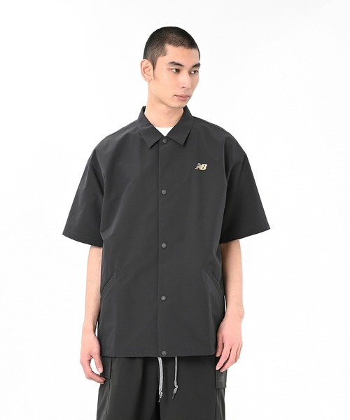 new balance　半袖　コーチシャツ New Balance シャツ コーチシャツ メンズ : ZOZOTOWN Yahoo!店