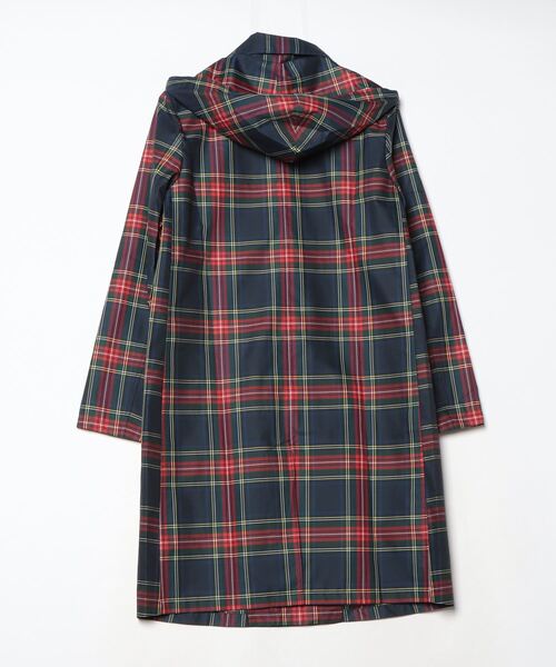 「Traditional Weatherwear」 チェック柄コート 34 ネイビー レディース_画像2