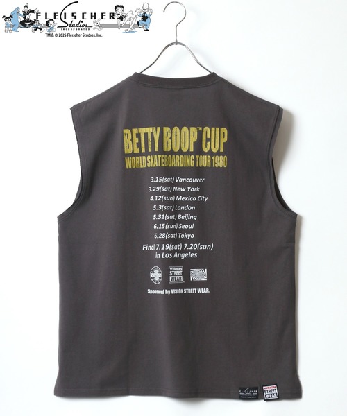 MIRROR9♡ 限定Betty BoopコラボTシャツ THE BRAVEMAN / betty boopコラボ 刺繍 ボーリングシャツ BBB