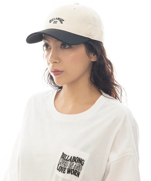 値引き可！　BILLABONG キャップ　フリーサイズ　帽子　ベージュ　ビラボン　綿 BILLABONG（ビラボン） 帽子 レディース コットン ツイル ロゴ