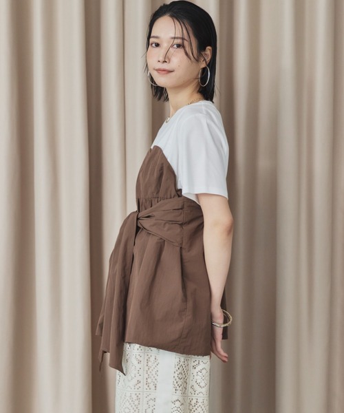 DOUX ARCHIVES（ドゥアルシーヴ） tシャツ カットドッキングペプラム