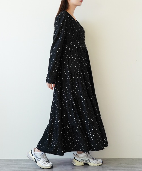 gossip!ロサンゼルス ワンピース カシュクールデザイン ティアード
