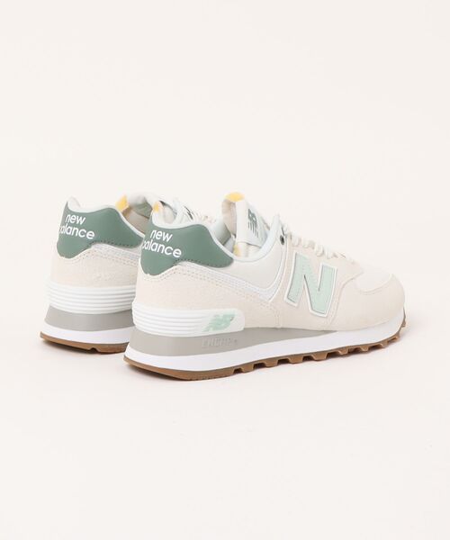 【NEW BALANCE】WL574CGR(B) WHITE/GRN(CGR) 国内発送 New Balance スニーカー NEW BALANCE ニューバランス WL574CGR(B