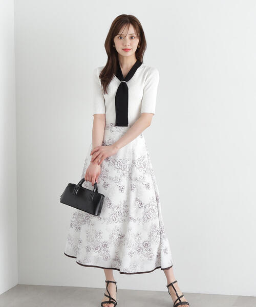 ニット セーター パール付きボウタイニット / 1215170512 レディース パール付きボウタイニット | PROPORTION BODY DRESSING