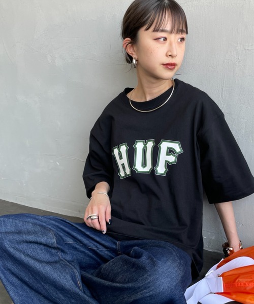 tシャツ 「HUF/ハフ」 GIANT ショートスリーブTシャツ レディース メンズ HUF tシャツ 「HUF/ハフ」 GIANT ショートスリーブTシャツ