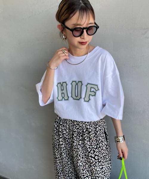 tシャツ 「HUF/ハフ」 GIANT ショートスリーブTシャツ レディース メンズ HUF tシャツ 「HUF/ハフ」 GIANT ショートスリーブTシャツ