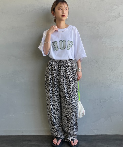 HUF ハフ ジャイアントショートスリーブクルーネック半袖Tシャツ HUF ハフ ジャイアントショートスリーブTシャツ GIANT S/S TEE