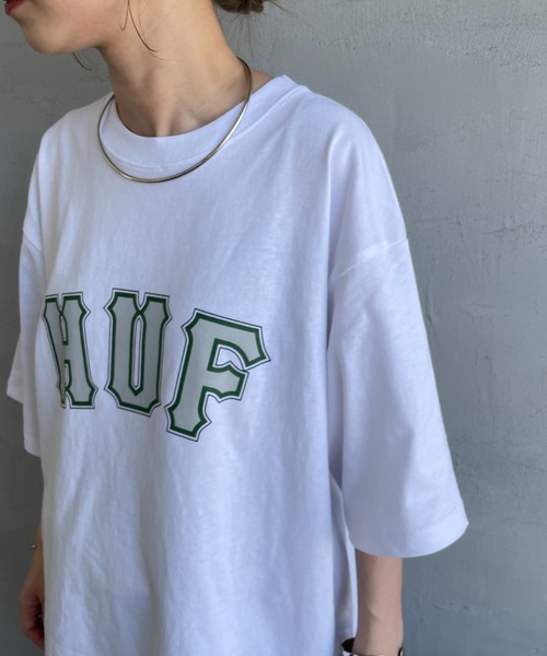 HUF ハフ ジャイアントショートスリーブクルーネック半袖Tシャツ HUF ハフ ジャイアントショートスリーブTシャツ GIANT S/S TEE