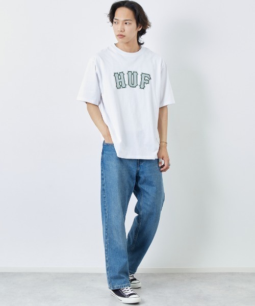 tシャツ 「HUF/ハフ」 GIANT ショートスリーブTシャツ レディース メンズ HUF tシャツ 「HUF/ハフ」 GIANT ショートスリーブTシャツ
