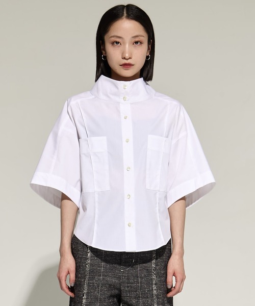 美品◆【STUDIOUSステュディオス】◆フリルベスト付ブラウスシャツ◆オフィス 美品◇【STUDIOUSステュディオス】◇フリルベスト付ブラウスシャツ