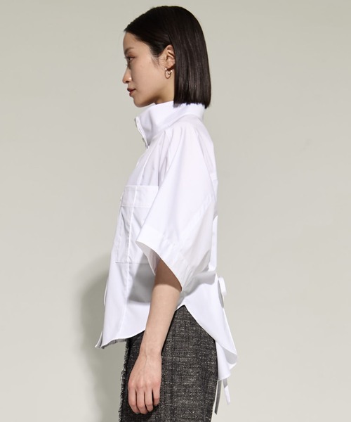 美品◆【STUDIOUSステュディオス】◆フリルベスト付ブラウスシャツ◆オフィス 美品◇【STUDIOUSステュディオス】◇フリルベスト付ブラウスシャツ