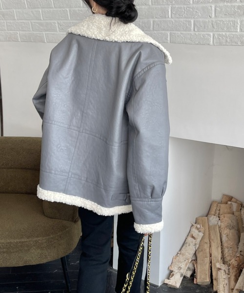 「emi+」 ブルゾン S カーキ レディース_画像4