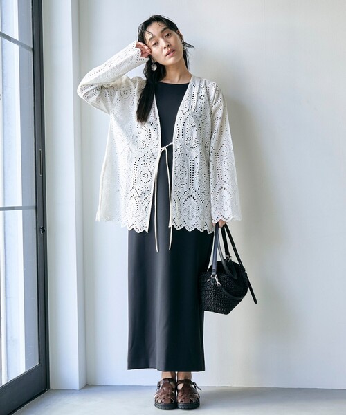 RONEL ブラウス シャツ レースブラウスカーディガン レディース