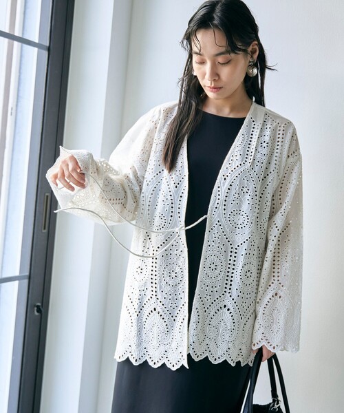 RONEL ブラウス シャツ レースブラウスカーディガン レディース