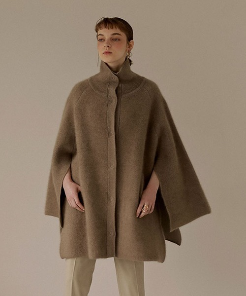 ETRE TOKYO（エトレトウキョウ） ニットポンチョ FREE ブラウン