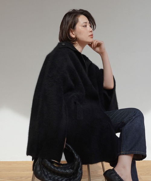 ETRE TOKYO（エトレトウキョウ） ニットポンチョ FREE ブラウン