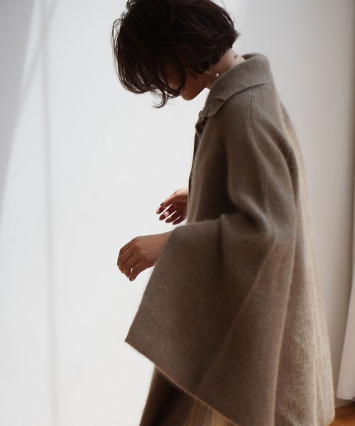 ETRE TOKYO（エトレトウキョウ） ニットポンチョ FREE ブラウン