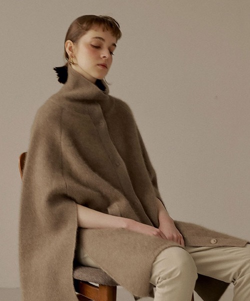 ETRE TOKYO（エトレトウキョウ） ニットポンチョ FREE ブラウン