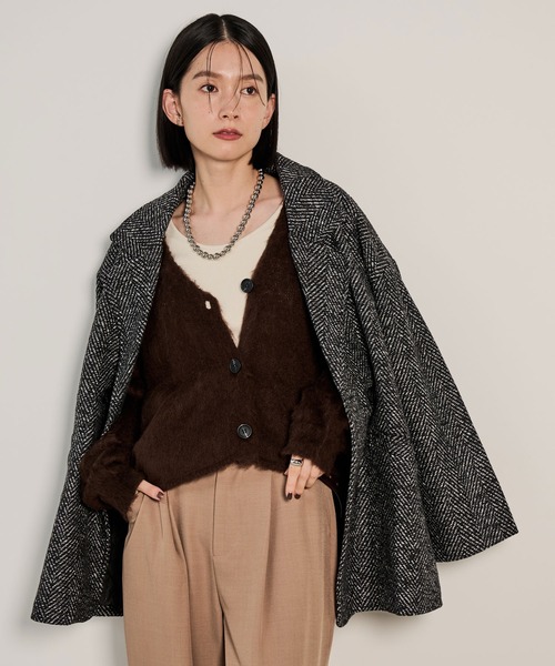 「Shelly island」 チェスターコート FREE ブラック レディース_画像2