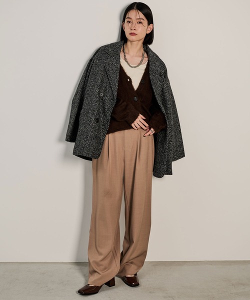 「Shelly island」 チェスターコート FREE ブラック レディース_画像7