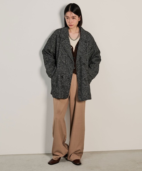 「Shelly island」 チェスターコート FREE ブラック レディース_画像9