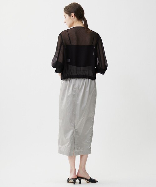 コート アウター Ta/Peメッシュ ブルゾン レディースの画像