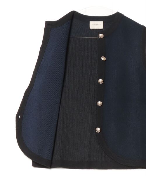 UNITED ARROWS 「UNITED ARROWS」 ニットベスト FREE ネイビー