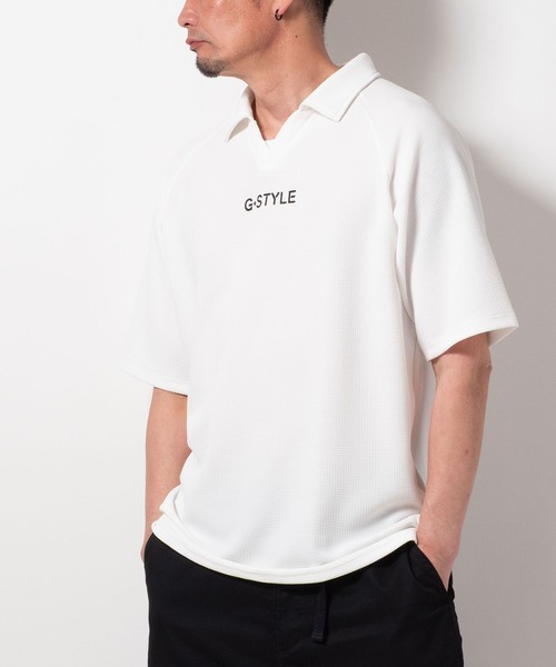 BAYBLO tシャツ (SA) ドライ ジャガード 襟付き 半袖 Tシャツ メンズ