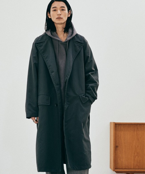 WYM LIDNM 「WYM LIDNM」 チェスターコート L チャコール メンズ