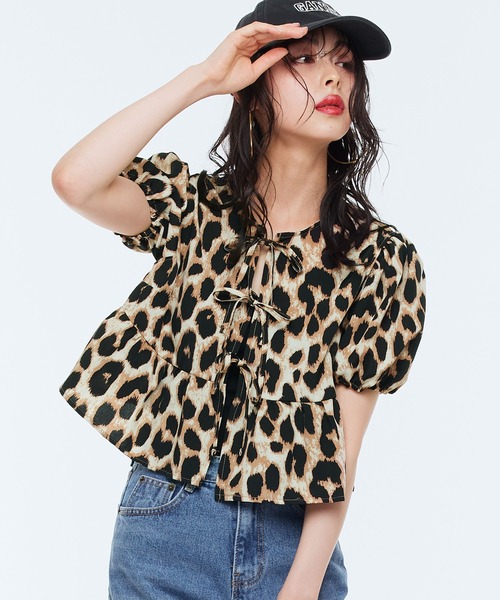tシャツ 「Narcissus」リボンパフブラウス レディース Narcissus tシャツ 「Narcissus」リボンパフブラウス レディース