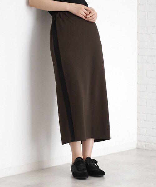 ⚪︎⚪︎タイトスカート⚪︎⚪︎ THE SHOP TK スカート サイドラメラインタイトスカート「洗濯機OK