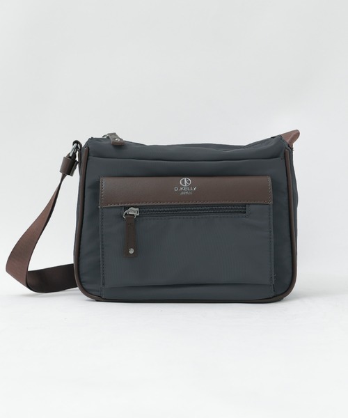 美品　未使用　タグ付き　D.KELLY ボディバック　ネイビー　ナイロン D.KELLY ショルダーバッグ バッグ ナイロンバイカラーショルダー