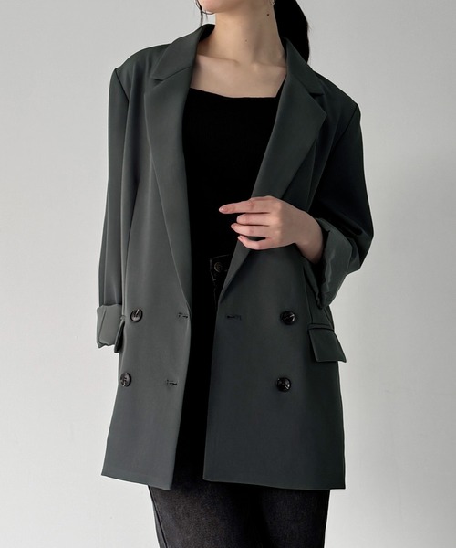 JUNOAH（ジュノア） セットアップ バックリボンテーラードジャケット＋