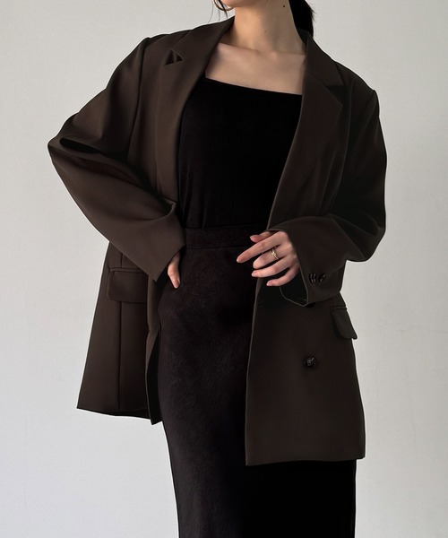 JUNOAH（ジュノア） セットアップ バックリボンテーラードジャケット＋